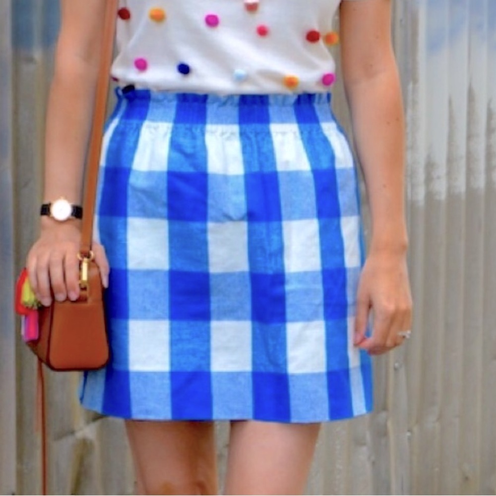J.Crew Printed linen-cotton sidewalk mini skirt - Picture 2 of 5